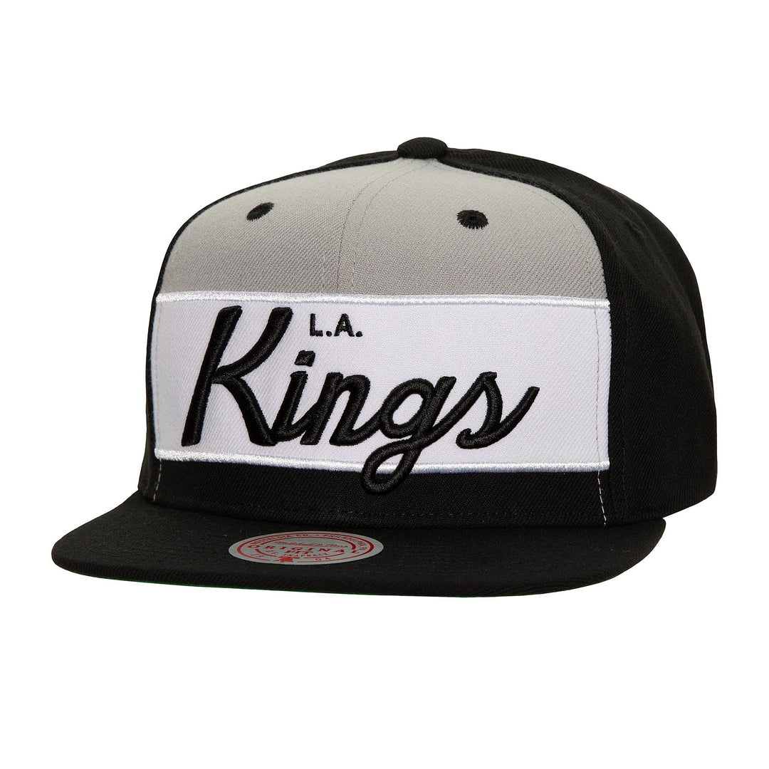 LA Kings Mitchell & Ness Retro Sport Vintage Black Snapback Hat