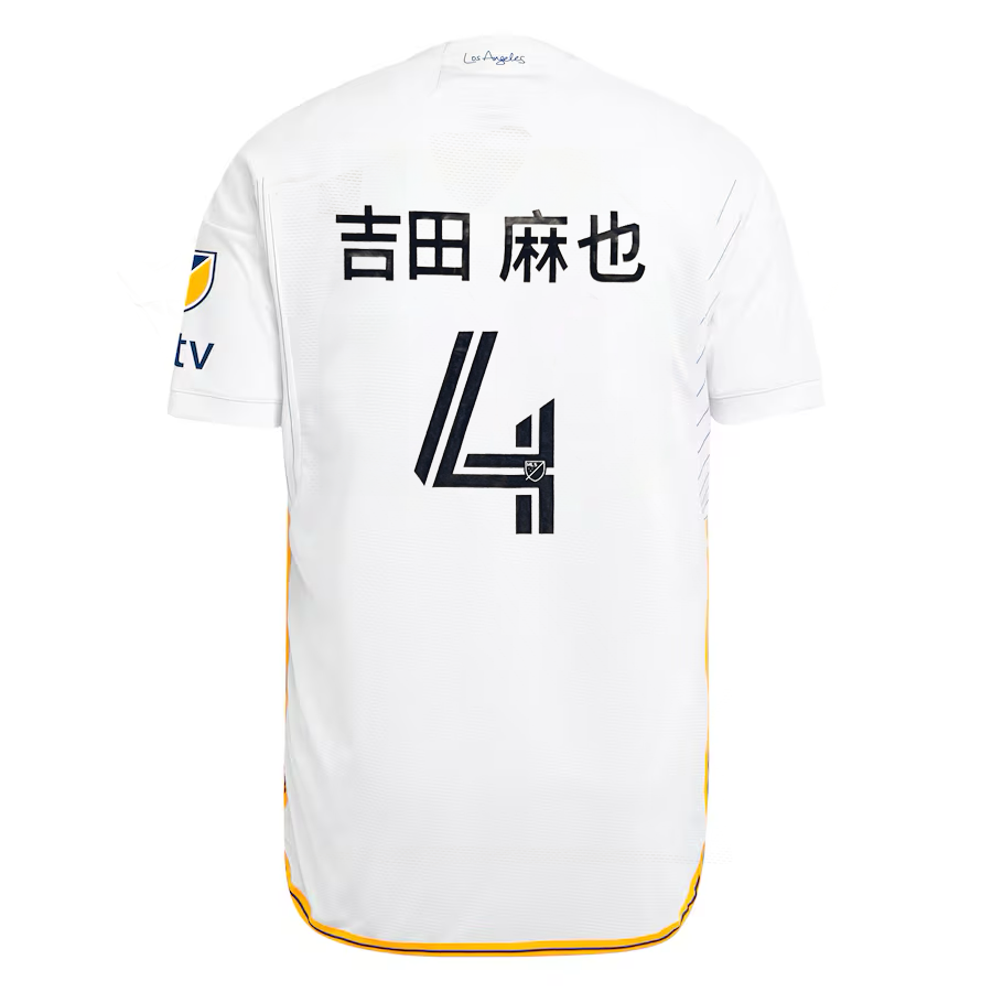 La Galaxy Adidas 24 25 Authentic Yoshida Japanese White Angeleno Kit Jersey XL