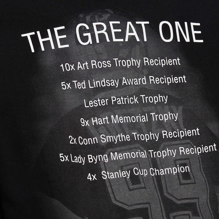 Wayne Gretzky LA Kings Mitchell & Ness Chevy Logo Premium Fleece Black Hoodie