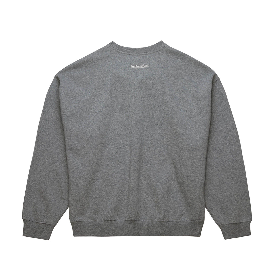 LA Kings Mitchell & Ness 90s Reflective Heather Grey Crewneck Sweatshirt