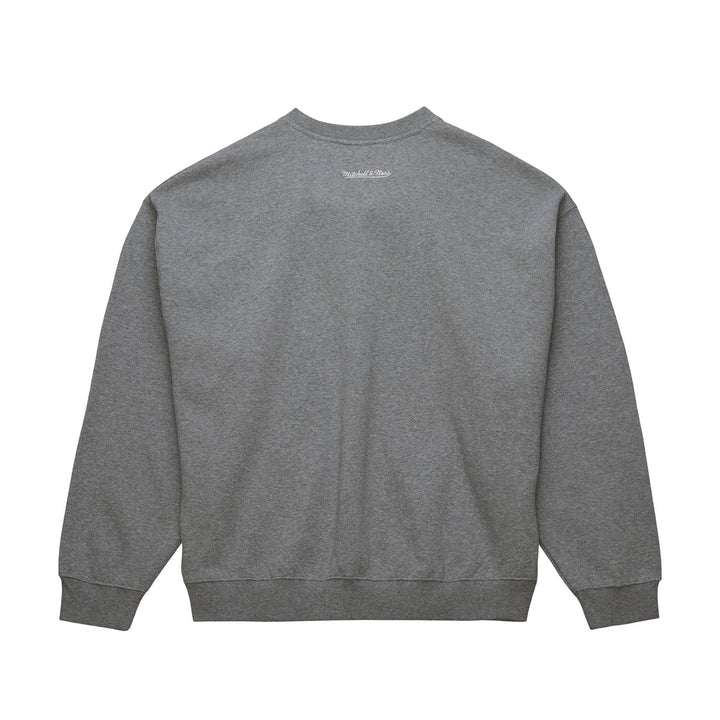 LA Kings Mitchell & Ness 90s Reflective Heather Grey Crewneck Sweatshirt