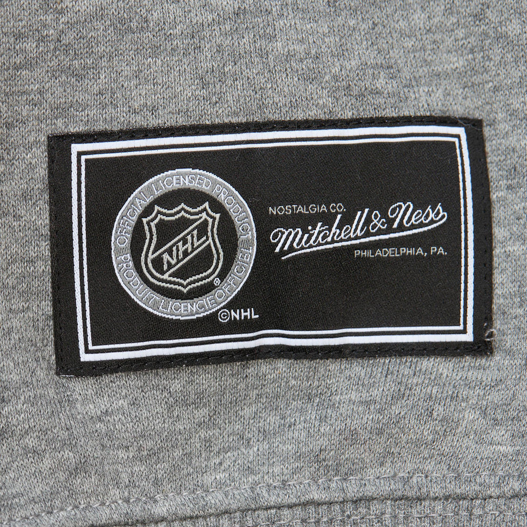 LA Kings Mitchell & Ness 90s Reflective Heather Grey Crewneck Sweatshirt