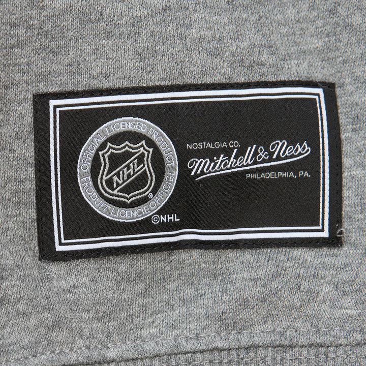 LA Kings Mitchell & Ness 90s Reflective Heather Grey Crewneck Sweatshirt