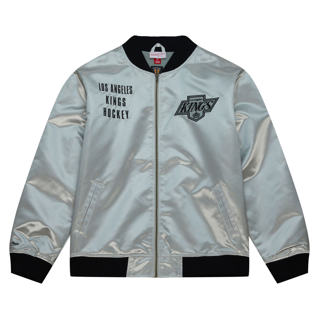 LA Kings Mitchell & Ness OG 2.0 Lightweight Chevy Logo Satin Jacket
