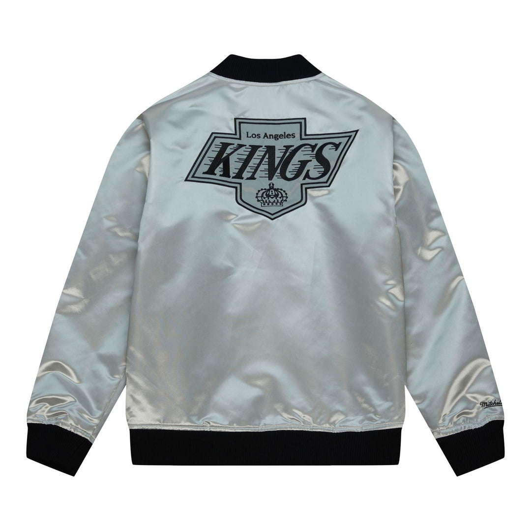 LA Kings Mitchell & Ness OG 2.0 Lightweight Chevy Logo Satin Jacket