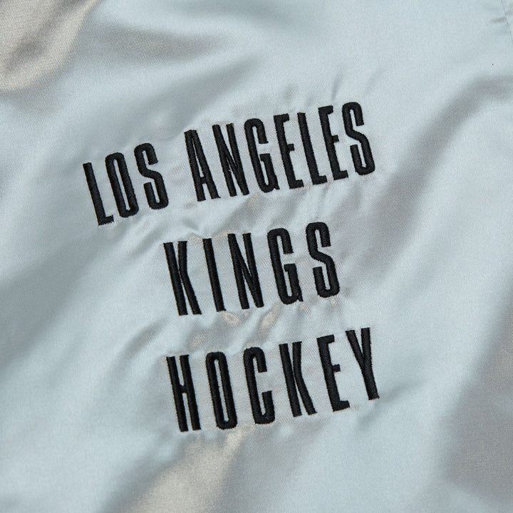 LA Kings Mitchell & Ness OG 2.0 Lightweight Chevy Logo Satin Jacket