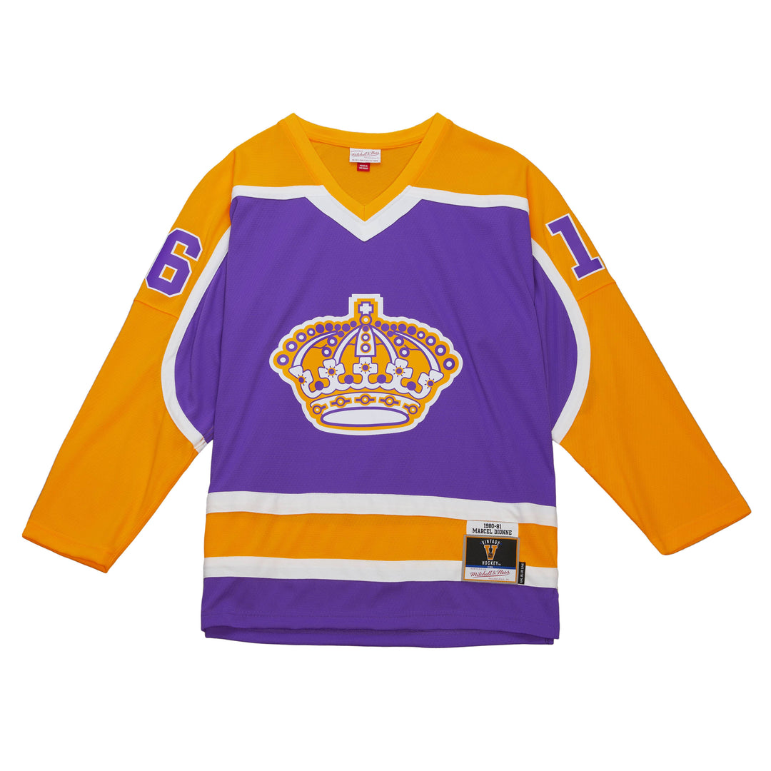 KINGS NHL 1980 MARCEL DIONNE CROWN JERSEY