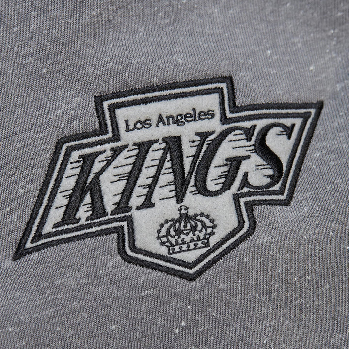 LA Kings Mitchell & Ness NHL Snow Washed Vintage Logo Gray Hoodie