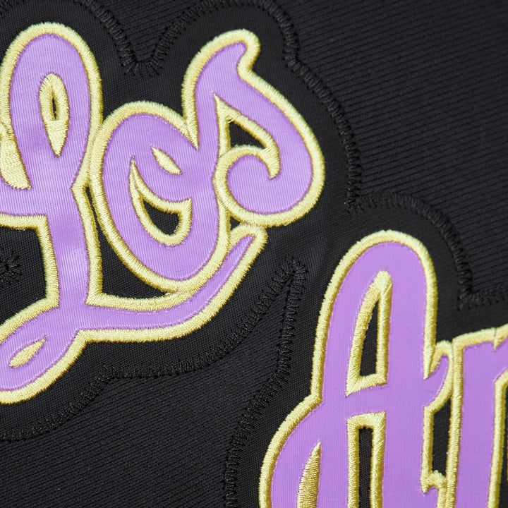 LA Kings Mitchell & Ness Stateside Pastel V-Neck Long Sleeve Jersey