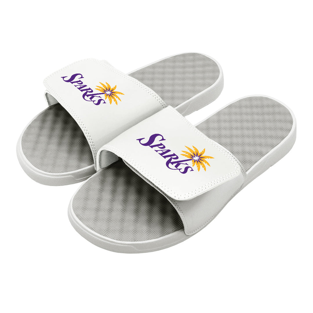 LA Sparks ISlide Wordmark Logo White Slides