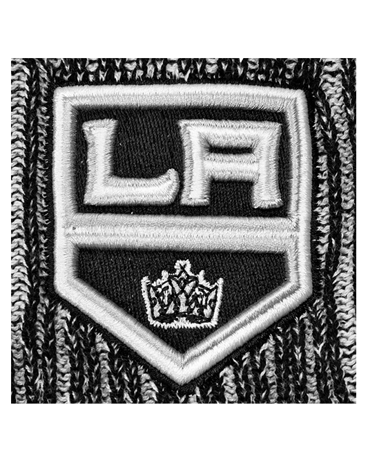 LA Kings Authentic Pro Rinkside Cuffed Beanie - Grey/Black