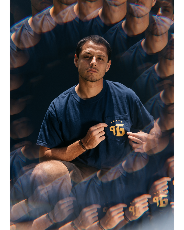 LA GALAXY ORIGINAL RETRO NINETY 6 SHORT SLEEVE NAVY T SHIRT