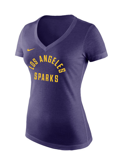 Nike Los Angeles Sparks Women's Arched Tri-Blend T-Shirt XL