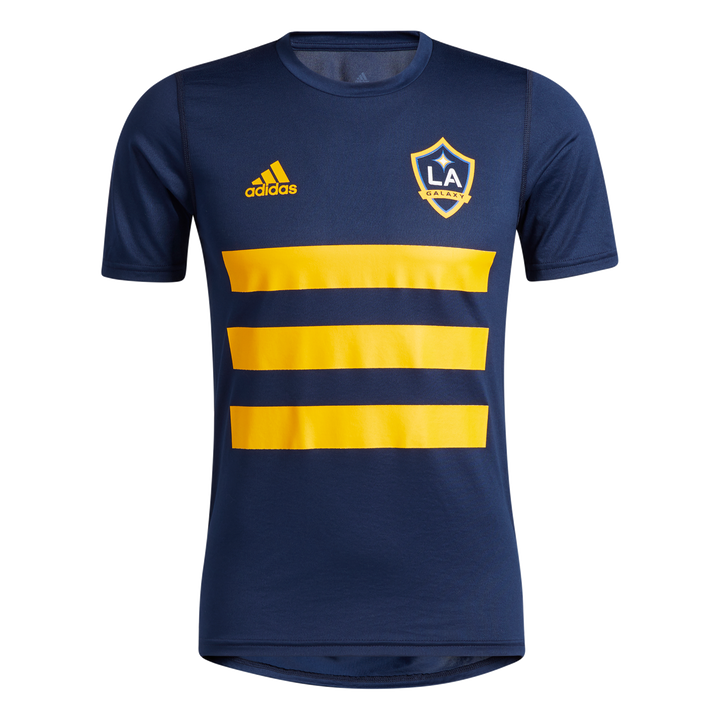 LA Galaxy Three Stripe Short Sleeve T-Shirt
