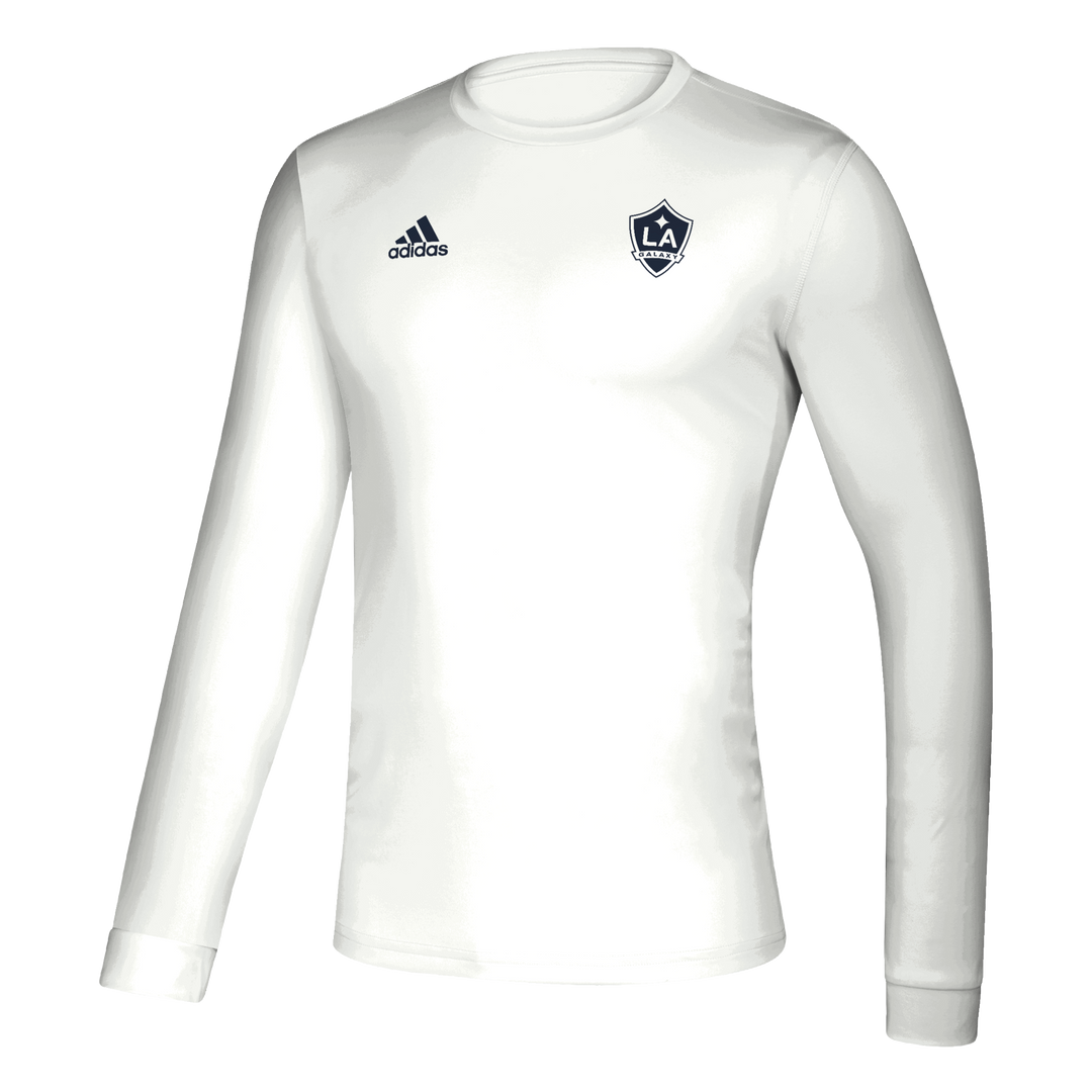 LA Galaxy adidas Marketplace White Long Sleeve Shirt