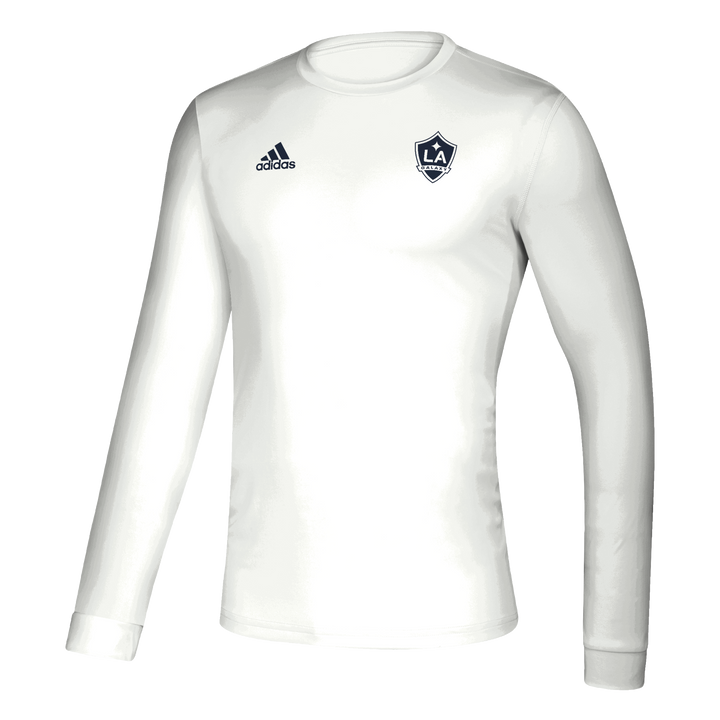 LA Galaxy adidas Marketplace White Long Sleeve Shirt
