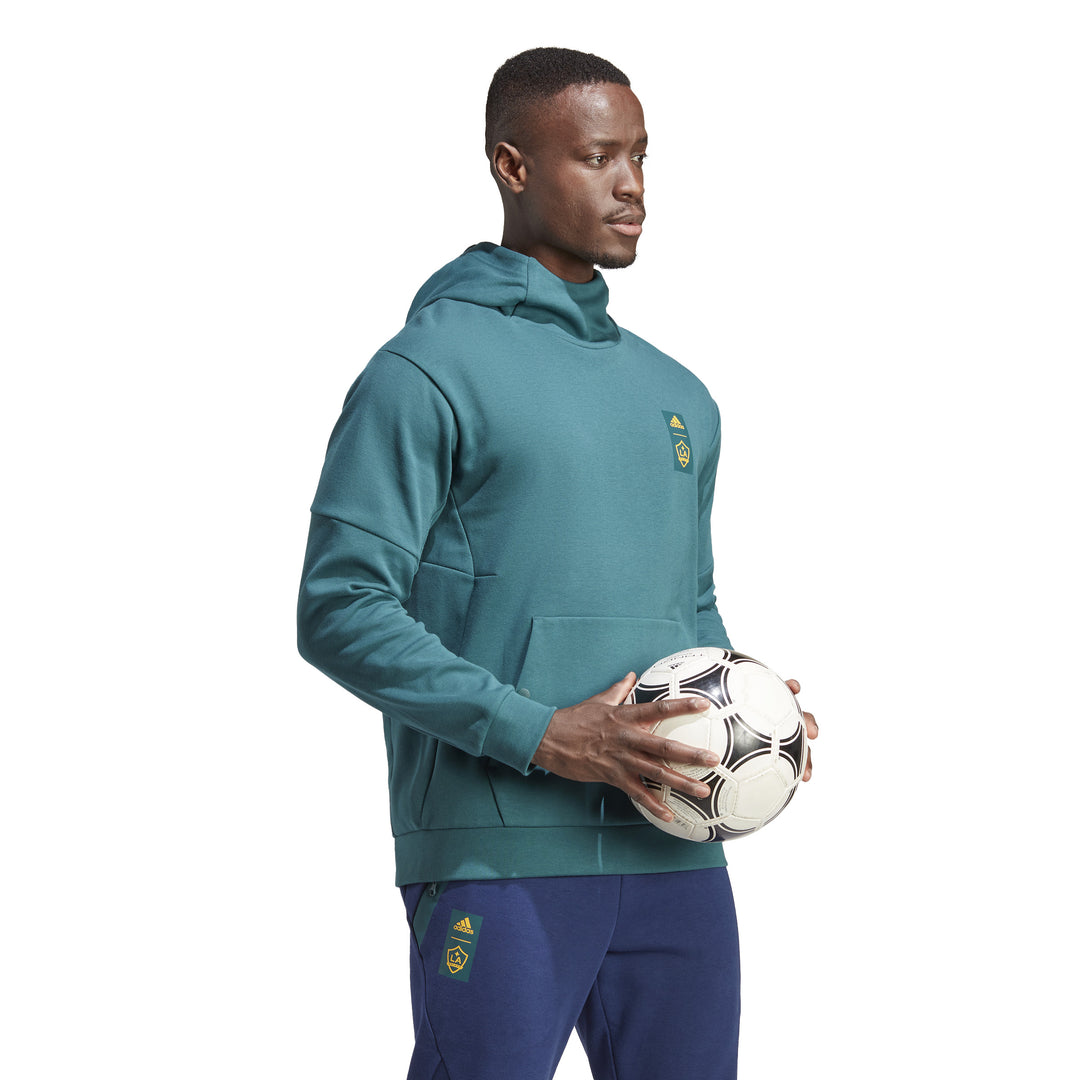 LA Galaxy 2023 adidas Travel Teal Hoodie