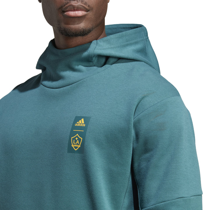 LA Galaxy 2023 adidas Travel Teal Hoodie