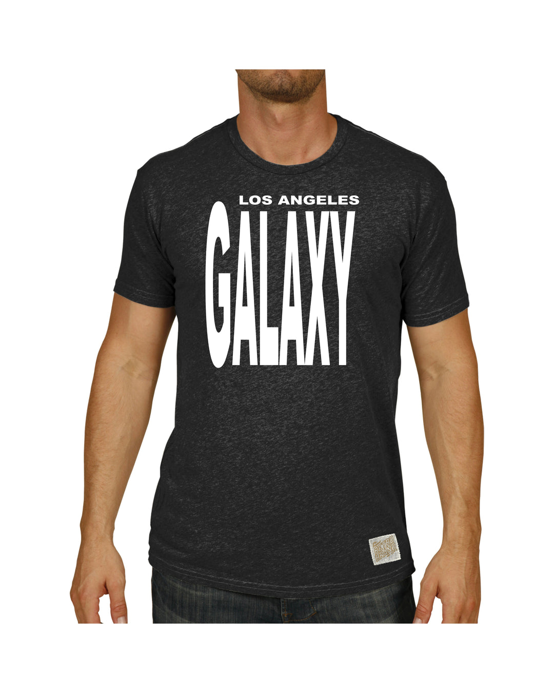 LA GALAXY ORIGINAL RETRO 96 BLACK GALAXY SHORT SLEEVE T-SHIRT