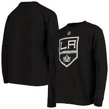 LA Kings Youth On Ice Primary Long Sleeve Tee - Grey