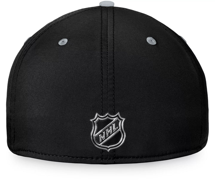 LA Kings Fanatics Authentic Pro Rink Black/ Grey Structured Stretch Fitted Hat