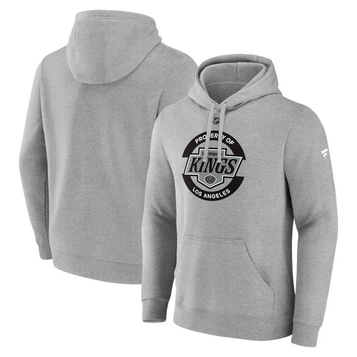 LA KINGS PRO PRACTICE COTTON FLEECE PULLOVER HOOD