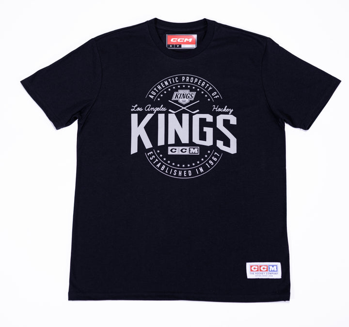 LA Kings CCM Black Short Sleeve Tee