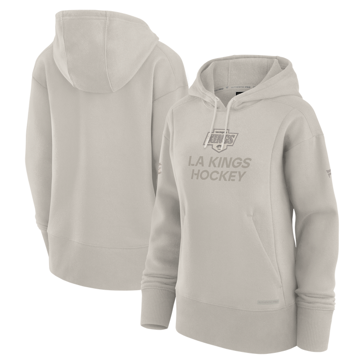 LA KINGS WOMENS AUTHENTIC ROAD COTTON FLEECE PULLOVER HOOD