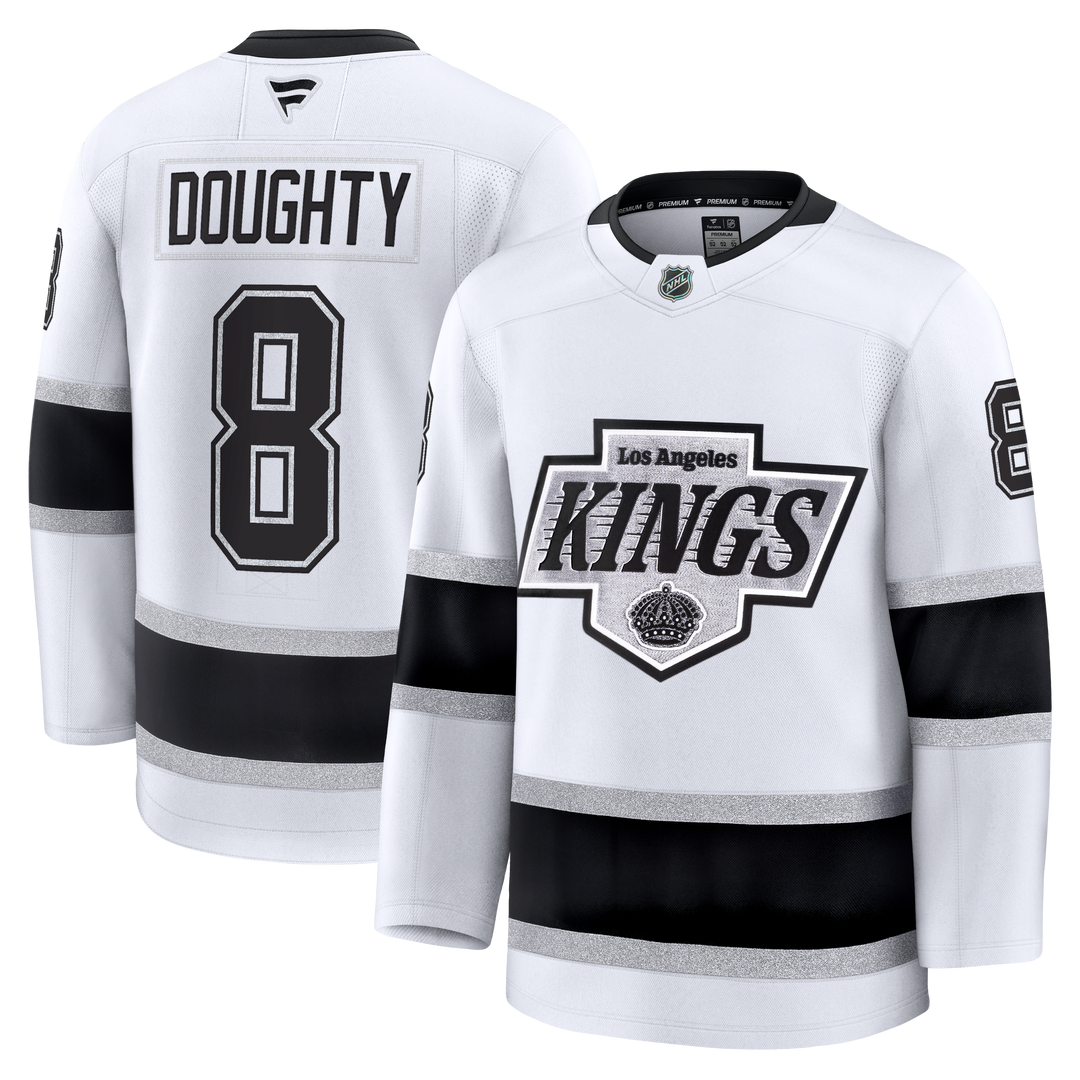 LA Kings Drew Doughty Premium White Away Jersey