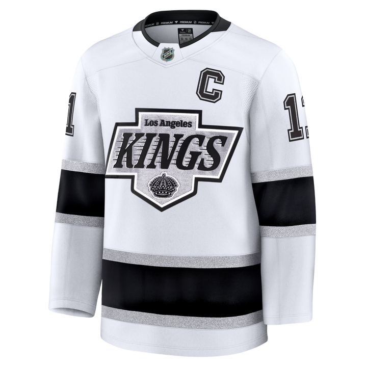 LA Kings Anže Kopitar Premium White Away Jersey