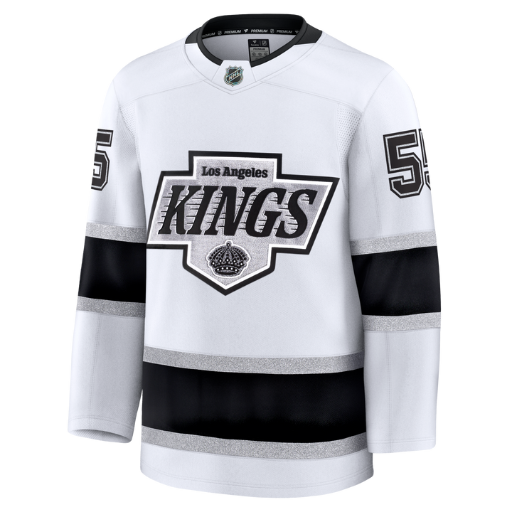 LA Kings Quinton Byfield Premium White Away Jersey