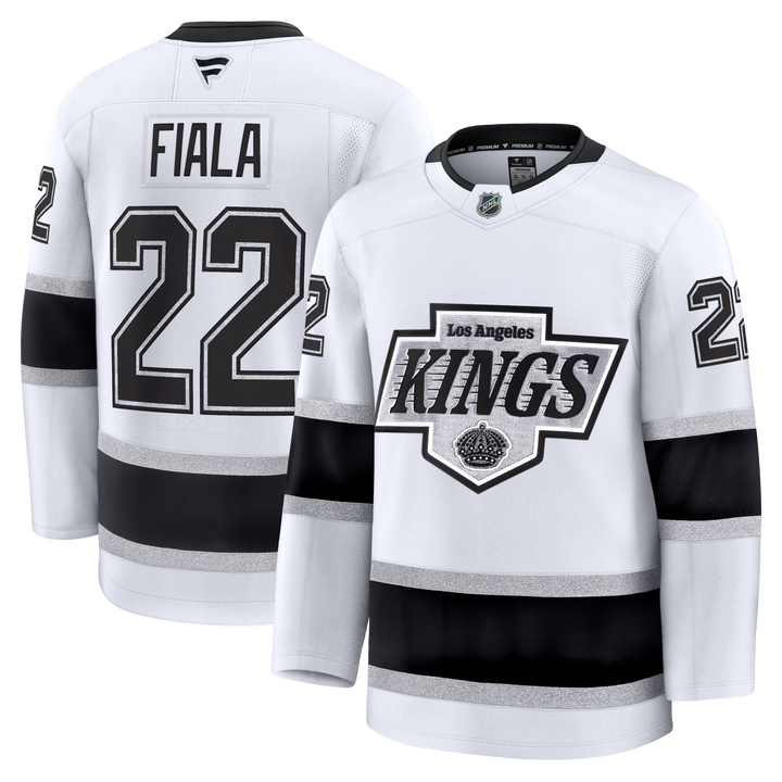 LA Kings Kevin Fiala Premium White Away Jersey