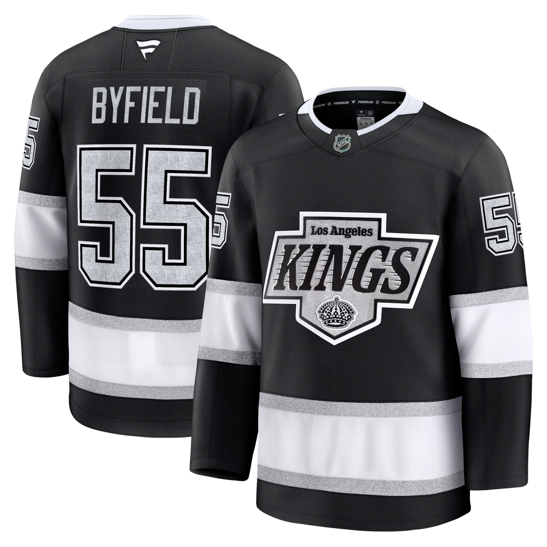 LA Kings Quinton Byfield Premium Black Home Jersey TEAM LA Store