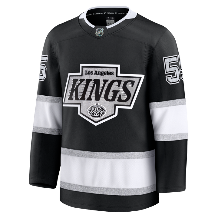 LA Kings Quinton Byfield Premium Black Home Jersey