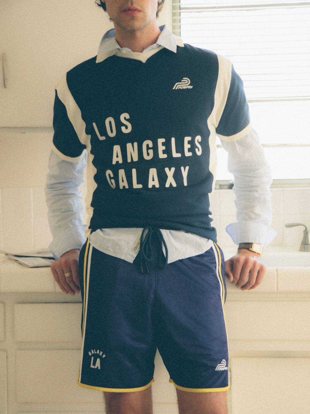 LA Galaxy Men's Pompeii Soccer Knit