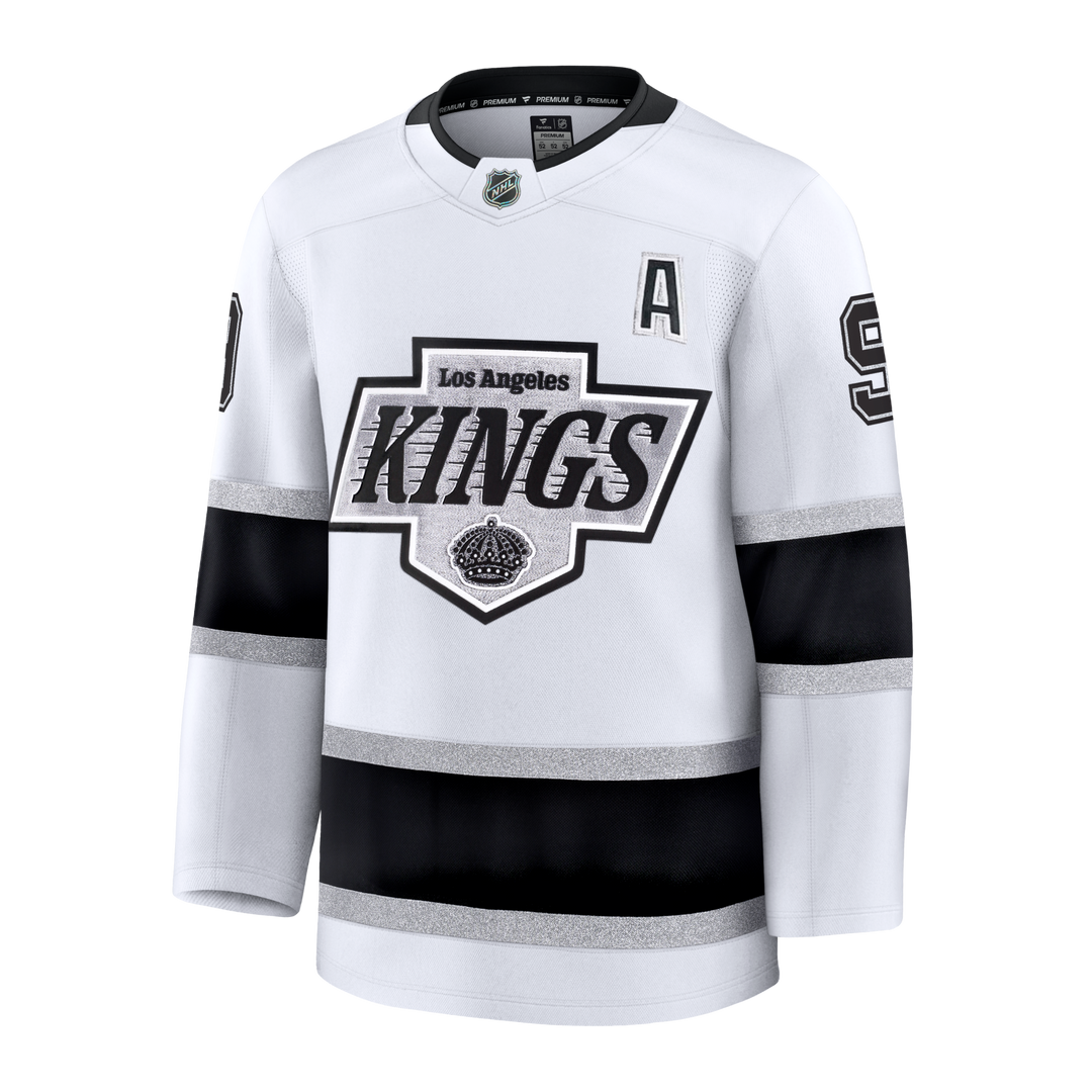 Kings Adrian Kempe Premium White Away Jersey