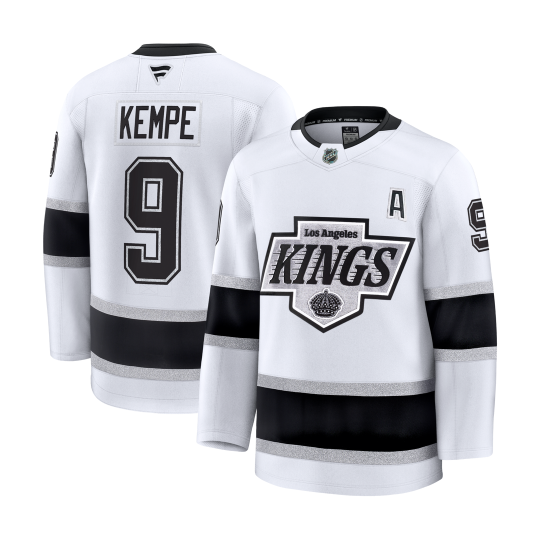 Kings Adrian Kempe Premium White Away Jersey