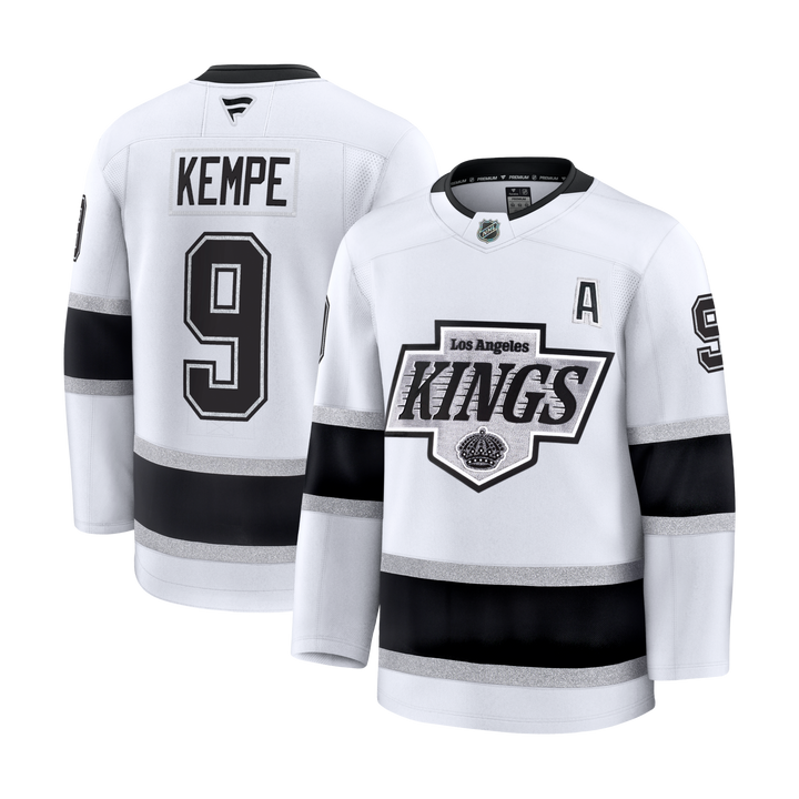 Kings Adrian Kempe Premium White Away Jersey
