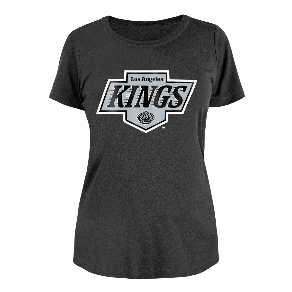 Kings New Era Women's 2024 Primary Logo Black Short Sleeve T-Shirt