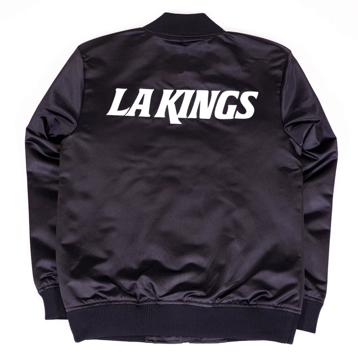 LA Kings Satin Bomber Shield Logo Jacket