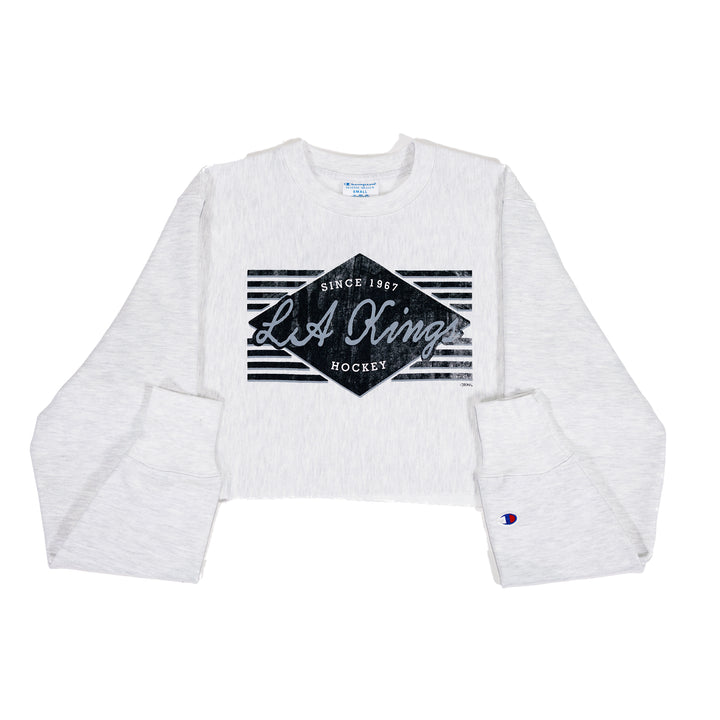 LA Kings WMNS Reversed Weave Cropped Crewneck