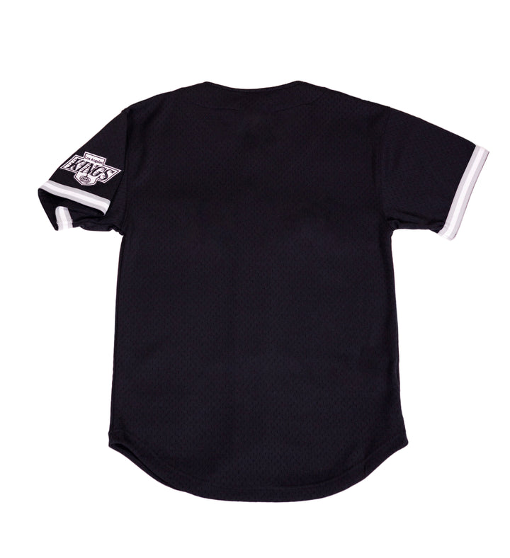 LA KINGS MESH BUTTON UP VNTG WRDMK JERSEY