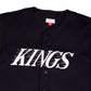 KINGS MESH BUTTON UP VNTG WRDMK JERSEY