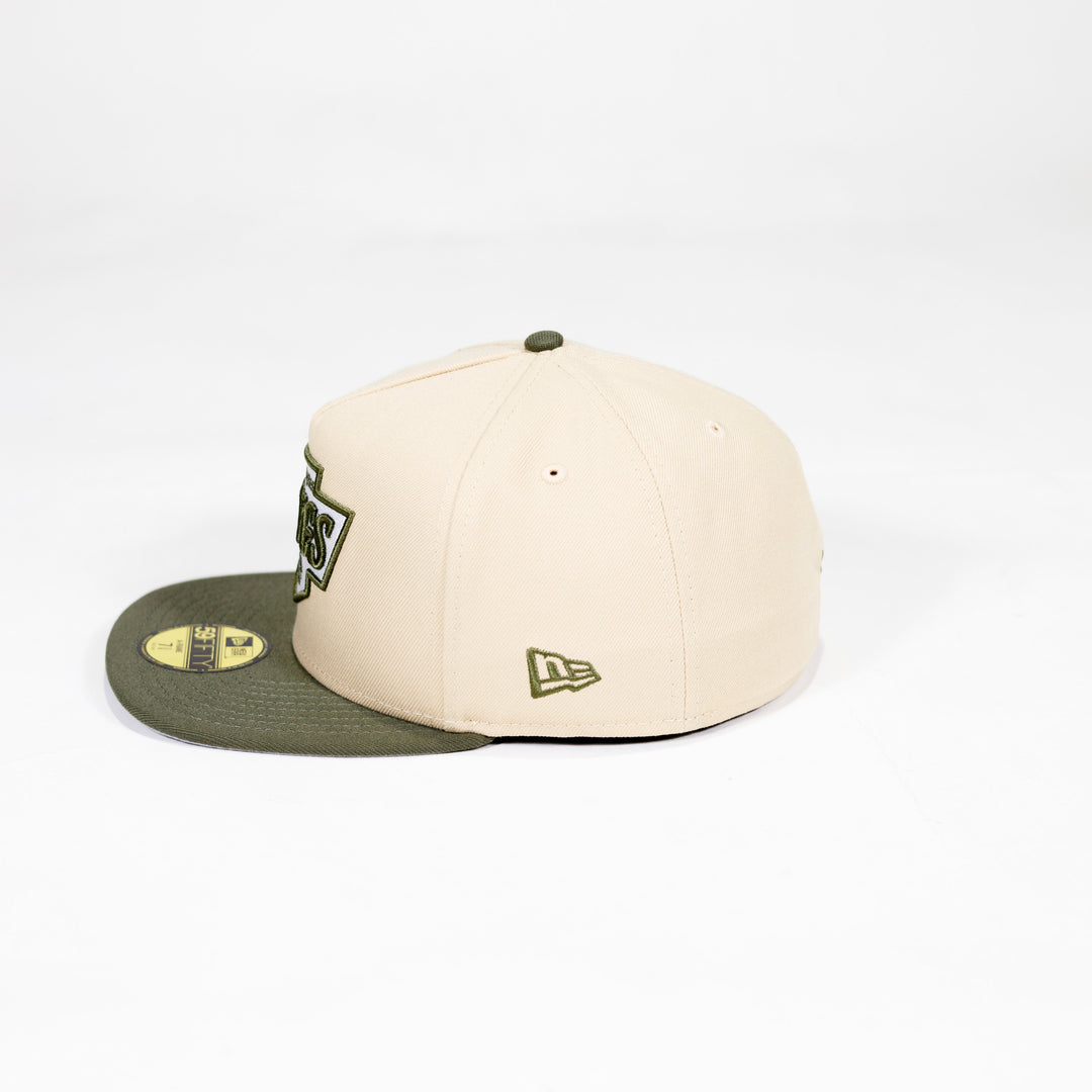 KINGS 5950 CLR PK25 2T TAN OLIVE FITTED HAT