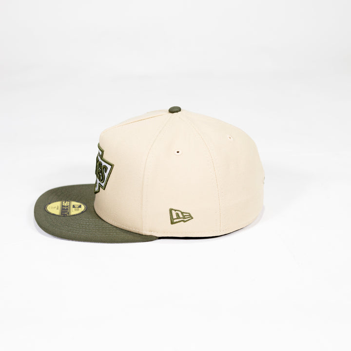 KINGS 5950 CLR PK25 2T TAN OLIVE FITTED HAT