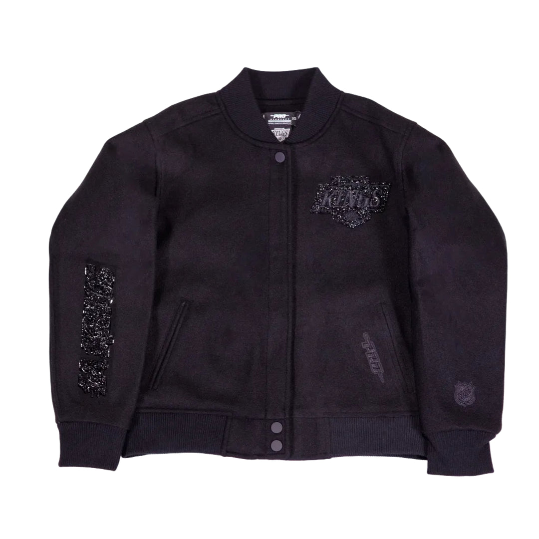 KINGS WMNS WASHED VARSITY JACKET