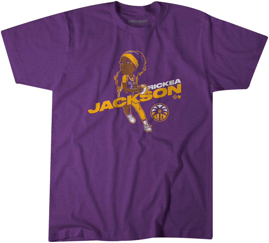 Rickea Jackson LA Sparks BreakingT Purple T-Shirt