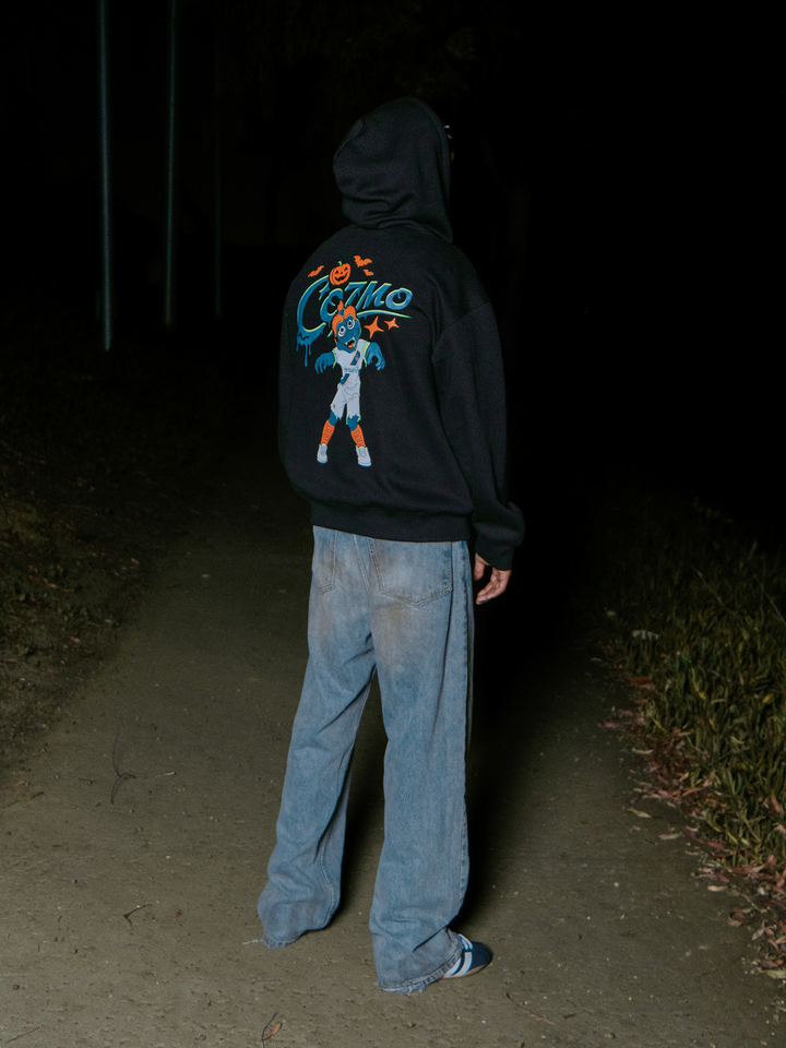 LA Galaxy Unisex Cozmo Zombie Zip-up Hoodie - Black