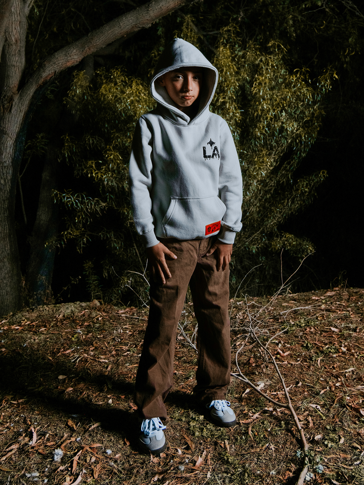 LA Galaxy Youth Cozmo Zombie Hoodie - Grey