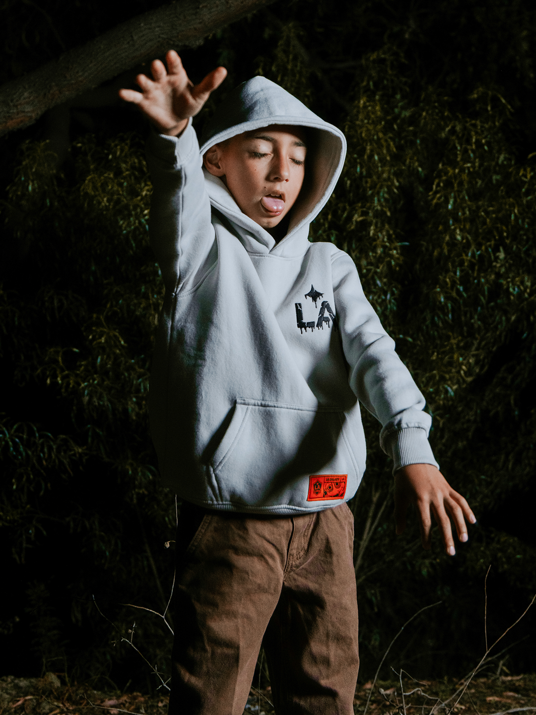LA Galaxy Youth Cozmo Zombie Hoodie - Grey